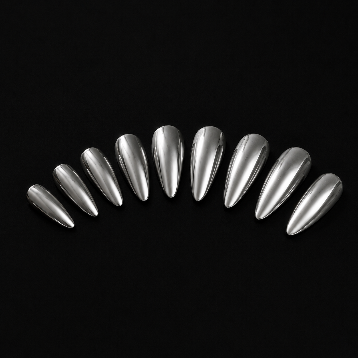 Oblivion Chrome Press On Nails