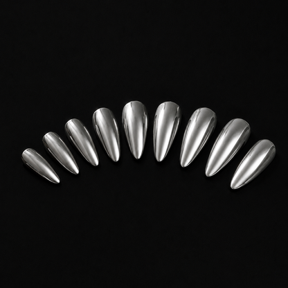 Oblivion Chrome Press On Nails